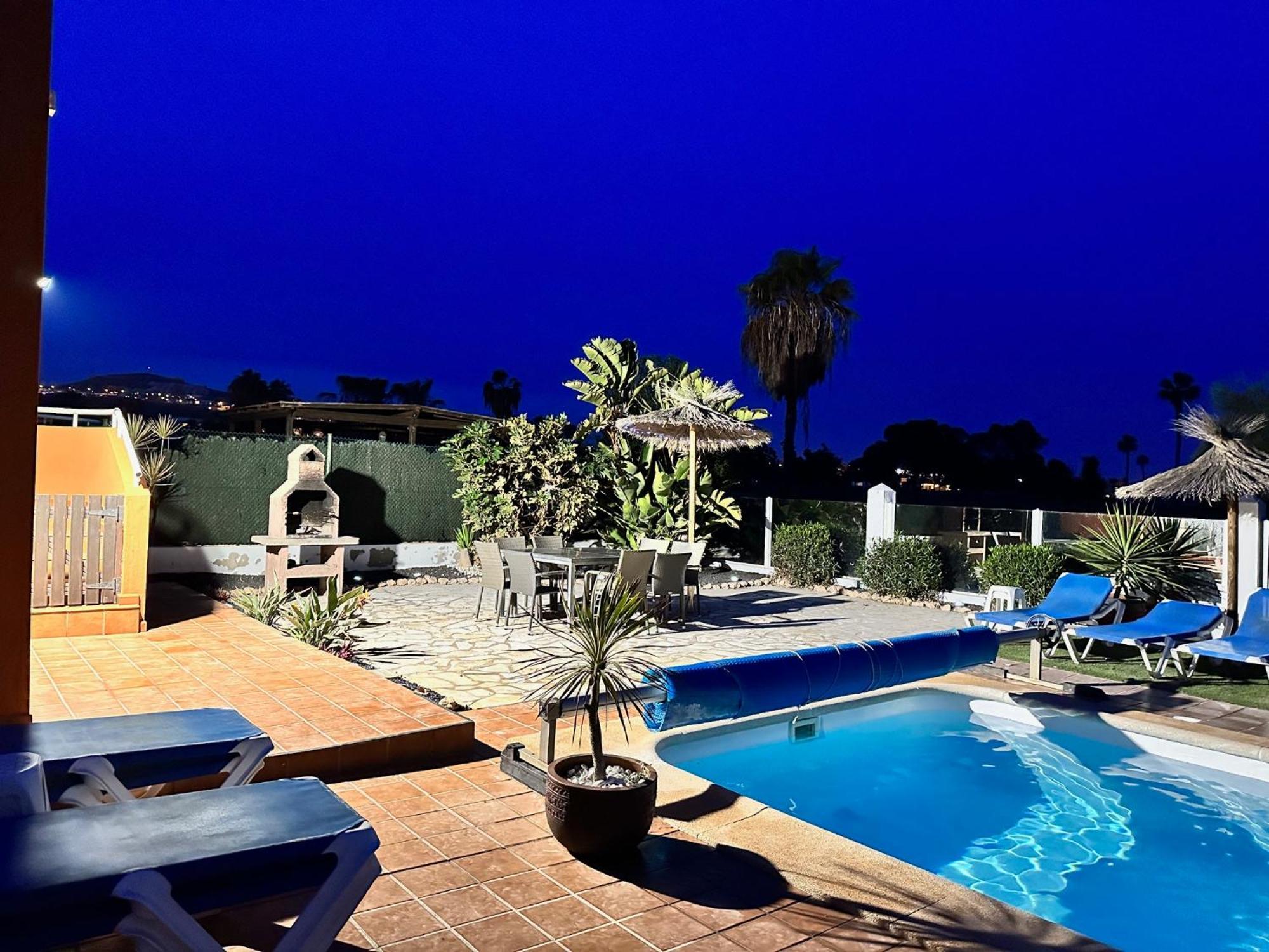 Casa Piedra, Luxury Family Front Line Golf, Hot Tub,Pool Table, 8 Pers, Caleta De Fusteヴィラ エクステリア 写真